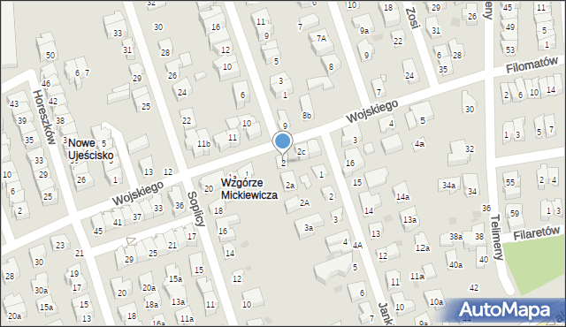 Gdańsk, Wojskiego, 2, mapa Gdańska