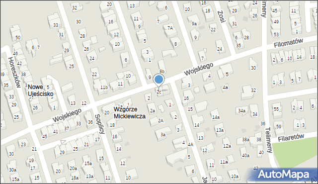 Gdańsk, Wojskiego, 2c, mapa Gdańska