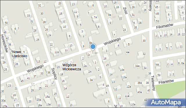 Gdańsk, Wojskiego, 2d, mapa Gdańska