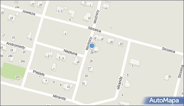 Gdańsk, Woźnicy, 23, mapa Gdańska