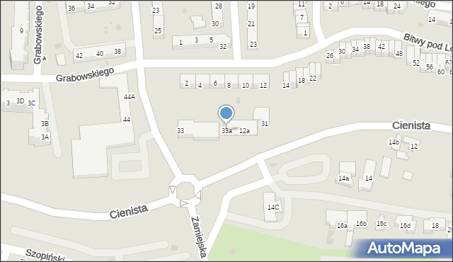 Gdańsk, Worcella Stanisława, 33a, mapa Gdańska