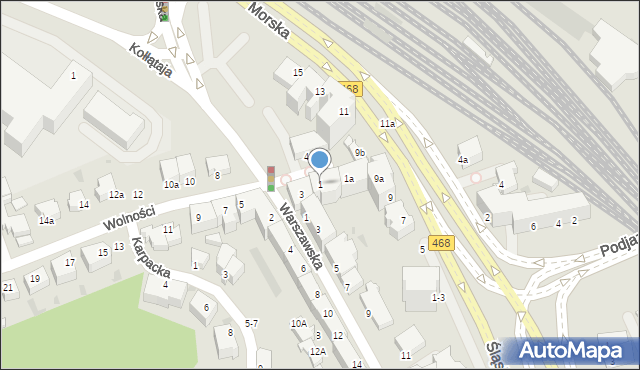 Gdynia, Wolności, 1, mapa Gdyni