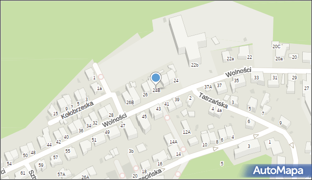 Gdynia, Wolności, 24B, mapa Gdyni