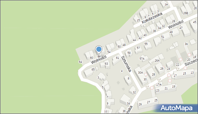 Gdynia, Wolności, 58, mapa Gdyni