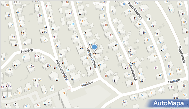 Gdynia, Wojewódzka, 25, mapa Gdyni