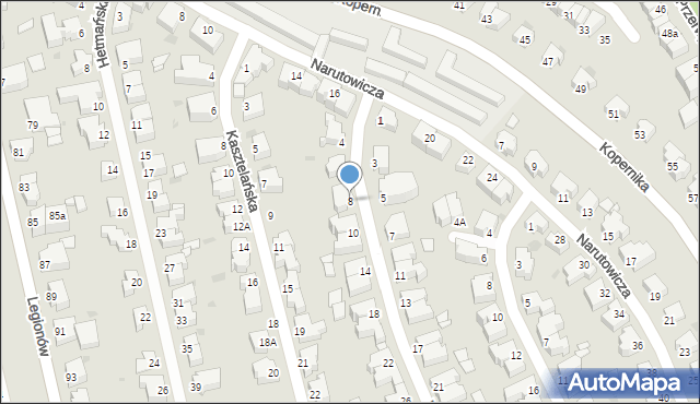 Gdynia, Wojewódzka, 8, mapa Gdyni