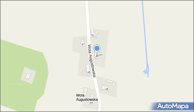 Giebułtów, Wola Augustowska, 49, mapa Giebułtów