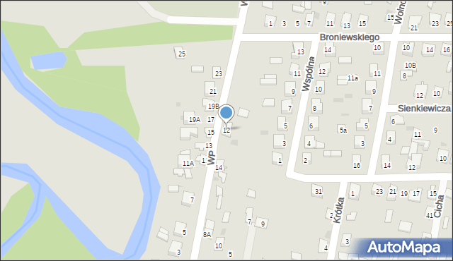 Glinojeck, Wojska Polskiego, 12, mapa Glinojeck