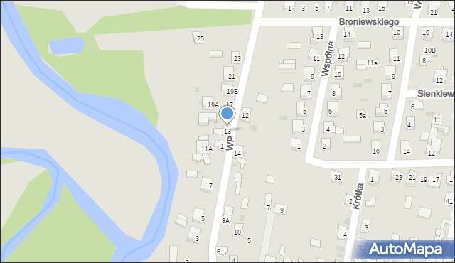 Glinojeck, Wojska Polskiego, 13, mapa Glinojeck