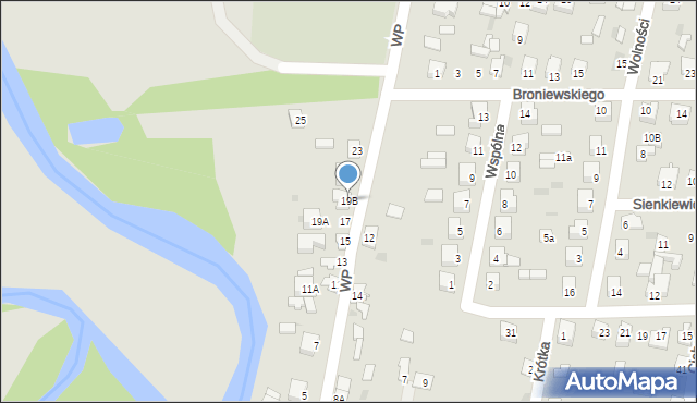 Glinojeck, Wojska Polskiego, 19B, mapa Glinojeck