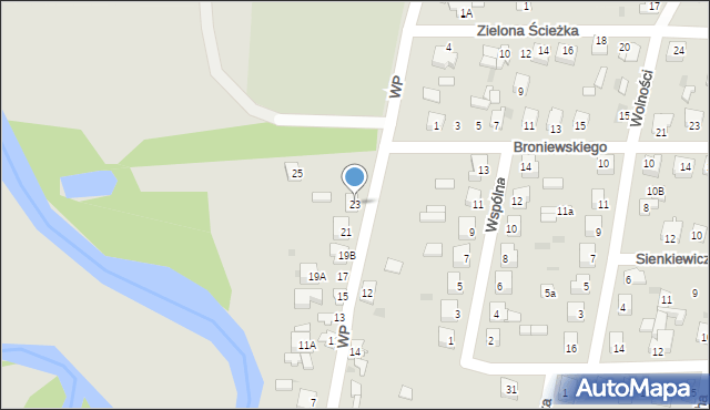 Glinojeck, Wojska Polskiego, 23, mapa Glinojeck