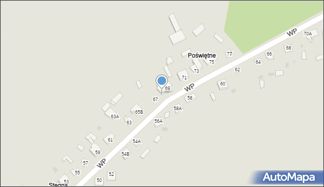 Glinojeck, Wojska Polskiego, 69A, mapa Glinojeck