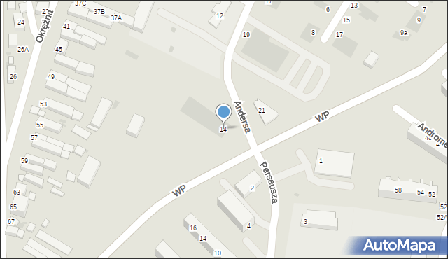 Głogów, Wojska Polskiego, 14, mapa Głogów