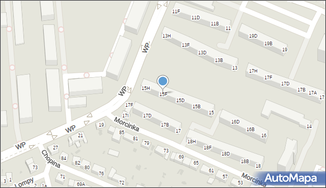 Głogów, Wojska Polskiego, 15F, mapa Głogów