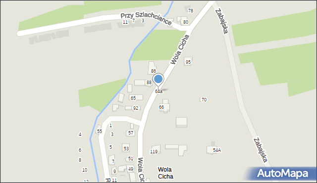 Głogów Małopolski, Wola Cicha, 64a, mapa Głogów Małopolski
