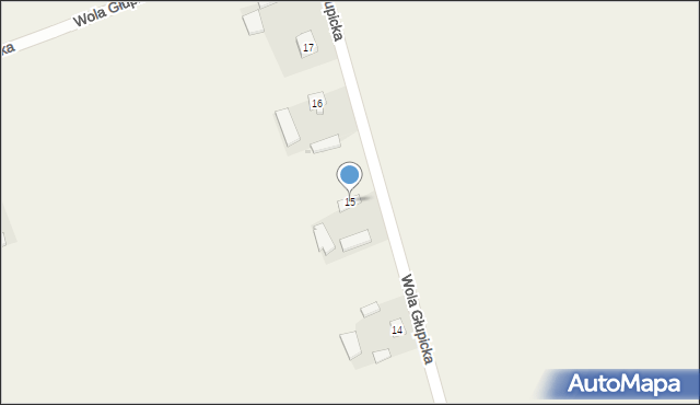 Głupice, Wola Głupicka, 15, mapa Głupice