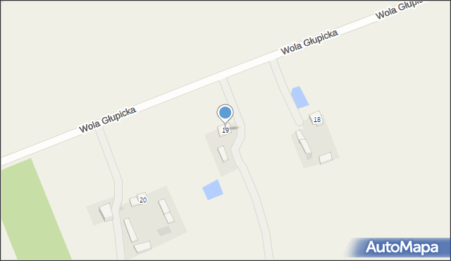 Głupice, Wola Głupicka, 19, mapa Głupice