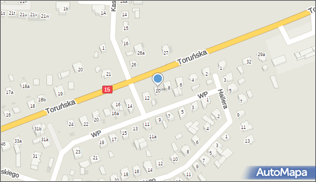 Gniewkowo, Wojska Polskiego, 10, mapa Gniewkowo