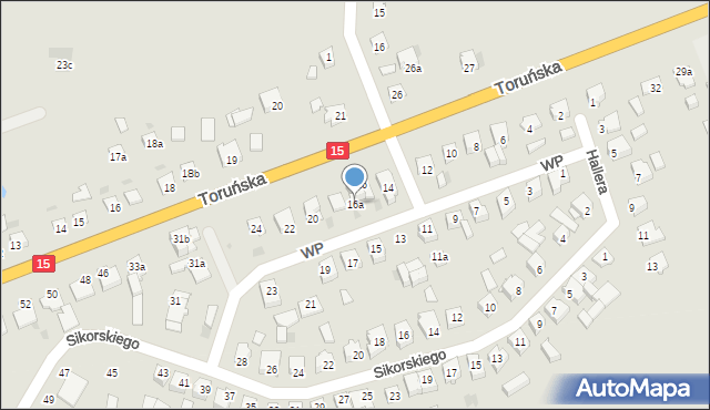 Gniewkowo, Wojska Polskiego, 16a, mapa Gniewkowo