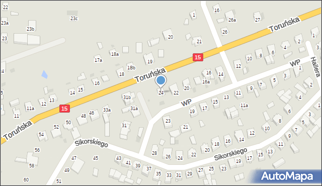 Gniewkowo, Wojska Polskiego, 24, mapa Gniewkowo