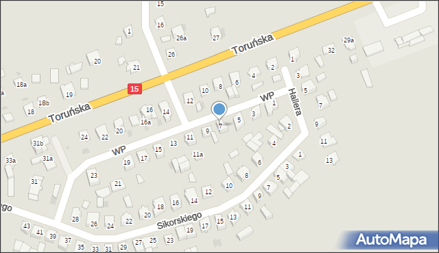 Gniewkowo, Wojska Polskiego, 7, mapa Gniewkowo