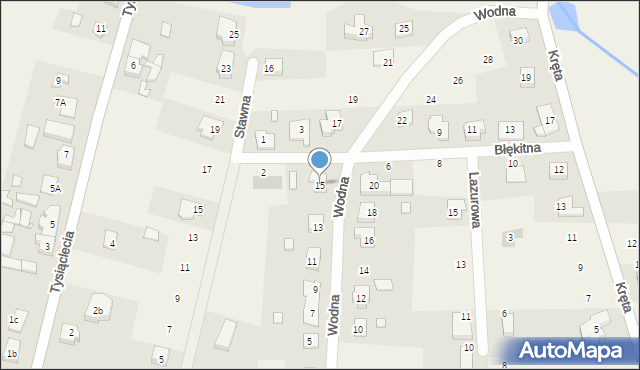 Golęczewo, Wodna, 15, mapa Golęczewo