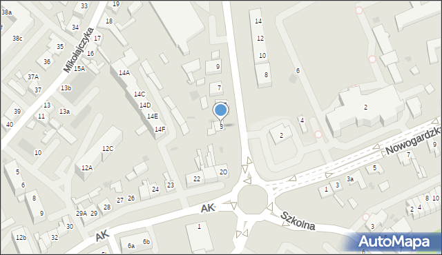 Goleniów, Wolińska, 3, mapa Goleniów