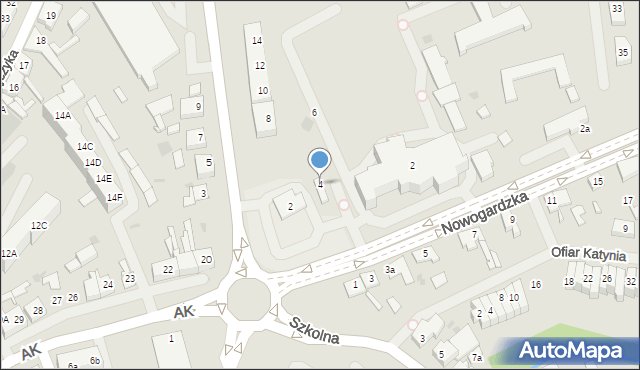 Goleniów, Wolińska, 4, mapa Goleniów