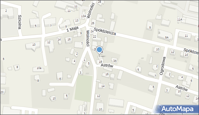 Goleszów, Wolności, 18a, mapa Goleszów