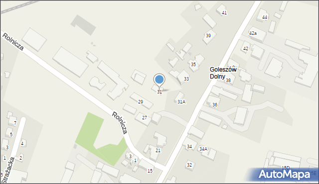 Goleszów, Wolności, 31, mapa Goleszów