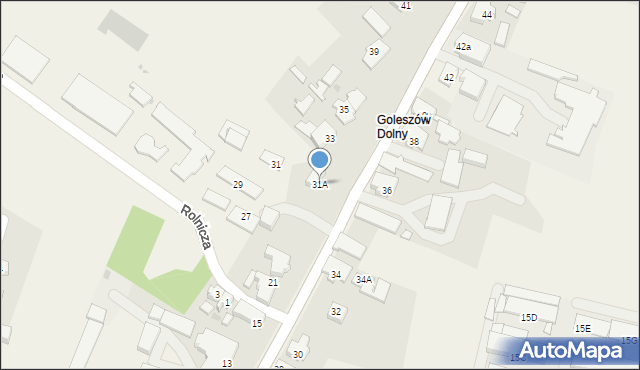 Goleszów, Wolności, 31A, mapa Goleszów