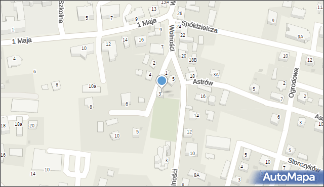Goleszów, Wolności, 3a, mapa Goleszów