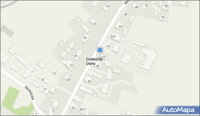 Goleszów, Wolności, 40, mapa Goleszów
