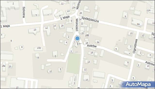 Goleszów, Wolności, 5, mapa Goleszów