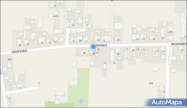Golina, Wolności, 36, mapa Golina