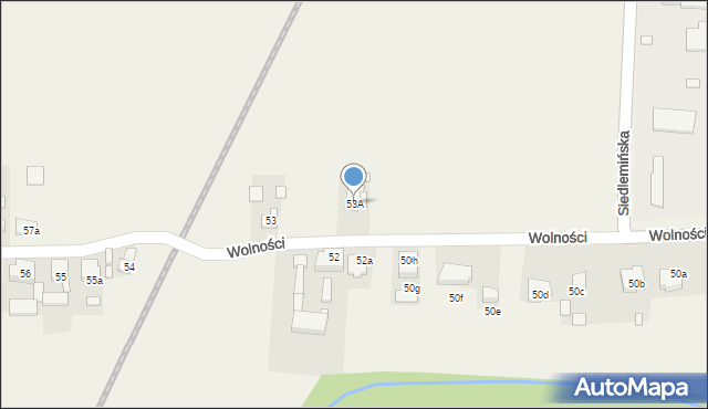 Golina, Wolności, 53A, mapa Golina