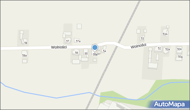 Golina, Wolności, 55a, mapa Golina