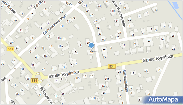 Golub-Dobrzyń, Wojska Polskiego, 26, mapa Golub-Dobrzyń