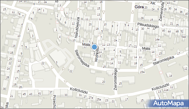 Góra, Wolności, 24, mapa Góra
