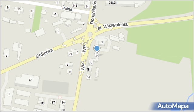 Góra Kalwaria, Wojska Polskiego, 3A, mapa Góra Kalwaria