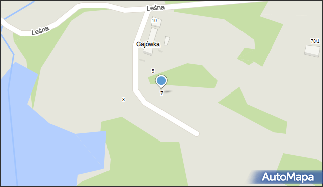 Górzno, Wodna, 7, mapa Górzno