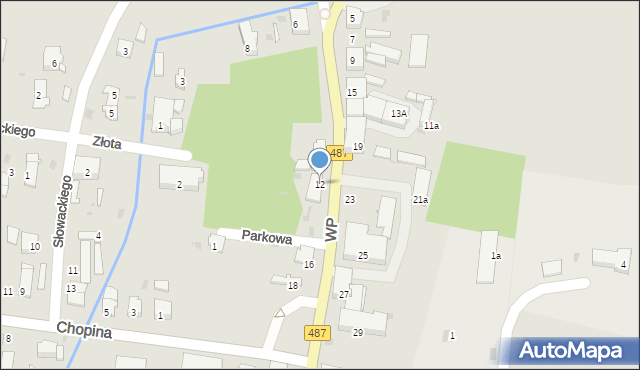 Gorzów Śląski, Wojska Polskiego, 12, mapa Gorzów Śląski