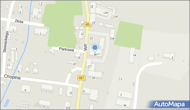 Gorzów Śląski, Wojska Polskiego, 25, mapa Gorzów Śląski