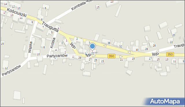 Gozdnica, Wojska Polskiego, 12, mapa Gozdnica