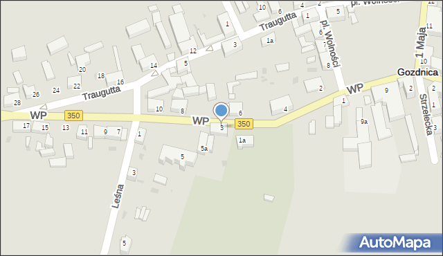 Gozdnica, Wojska Polskiego, 3, mapa Gozdnica