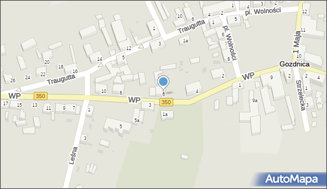 Gozdnica, Wojska Polskiego, 6, mapa Gozdnica