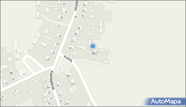 Grabowiec, Wojsławska, 18a, mapa Grabowiec