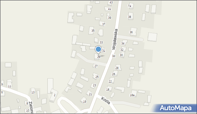 Grabowiec, Wojsławska, 29, mapa Grabowiec