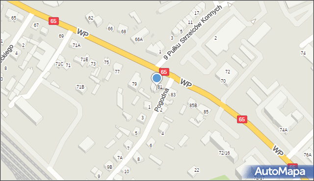 Grajewo, Wojska Polskiego, 81B, mapa Grajewo