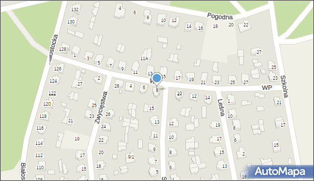 Gródek, Wojska Polskiego, 8, mapa Gródek